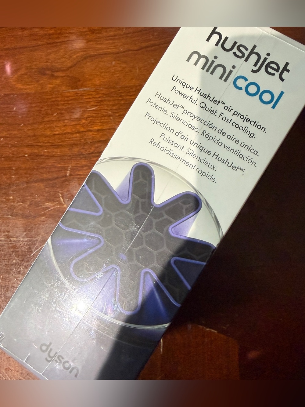 Dyson HushJet Portable Mini Cool Fan ink/cobalt (NWT)